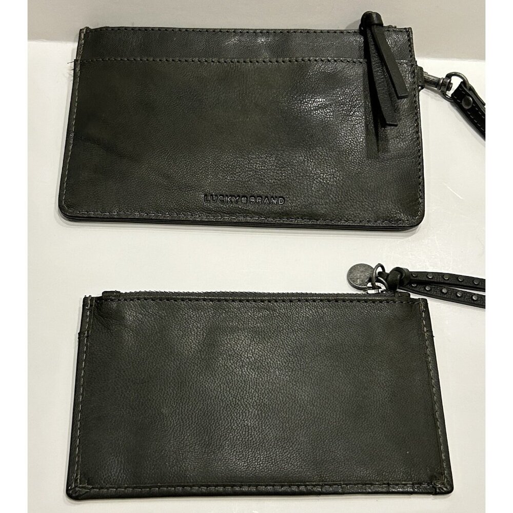 Lucky Brand Wristlet w/ Credit Card Holder Insert 7 1/4 x 4 3/4 inches PREOWNED - Picture 10 of 16